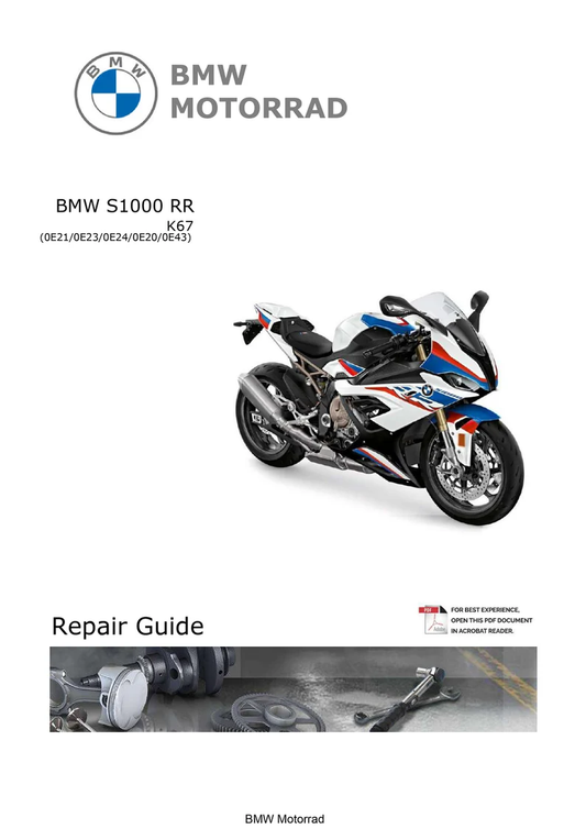 BMW S 1000 RR K67 Workshop Service Manual